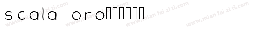 scala oro字体转换